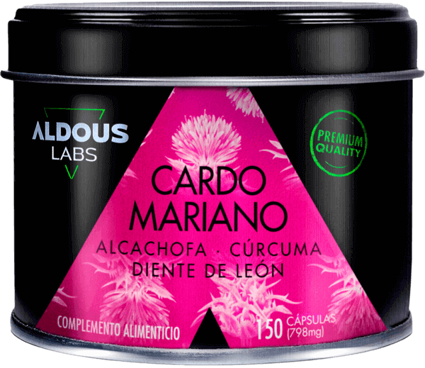 Cardo Mariano con Alcachofa, Cúrcuma, Diente de León y Desmodium Aldous Labs | 150 Cápsulas