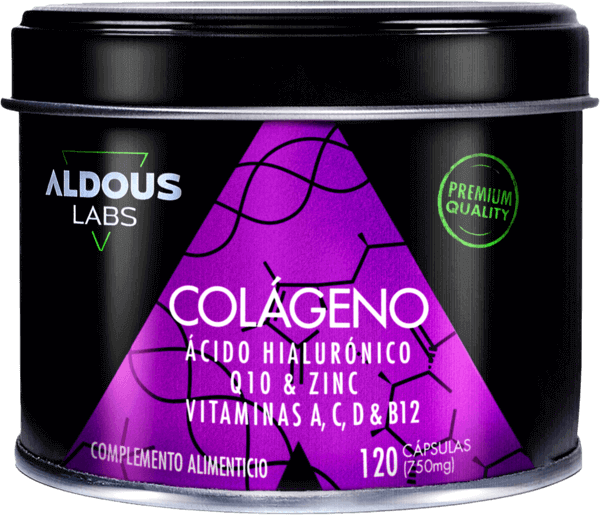 Colágeno Hidrolizado con Ácido Hialurónico, Coenzima Q10, Zinc y Vitaminas Aldous | 120 Cápsulas