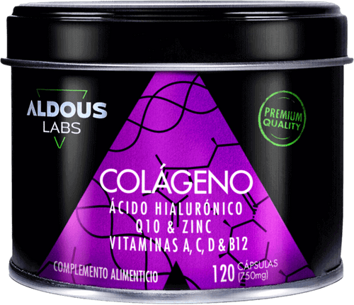 Colágeno Hidrolizado con Ácido Hialurónico, Coenzima Q10, Zinc y Vitaminas Aldous | 120 Cápsulas
