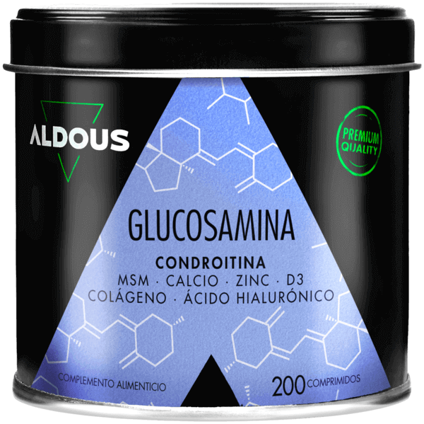 Glucosamina, Condroitina, MSM, Colágeno, Ácido Hialurónico, Zinc, Calcio y Vitamina D3 | 200 comprimidos | Aldous