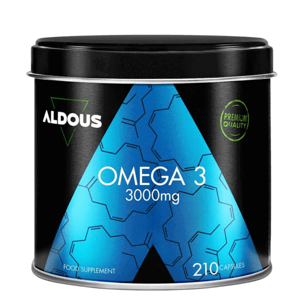 Omega 3 | Aceite de Pescado 3000 mg | 210 cápsulas blandas | Aldous